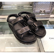 Chanel Flat Sandal G34445 Black 2019