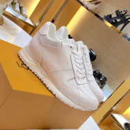 Louis Vuitton Run Away Sneaker in White Silk Calfskin 2019