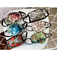 Gucci Silk and Cotton Mask 6 Color 2020