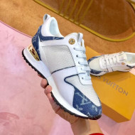 Louis Vuitton Run Away Sneaker 1A4WP1 Blue Monogram Denim/White 2019