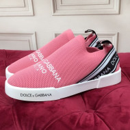 Dolce&Gabbana DG Knit Slip-on Sneakers Light Pink 2021