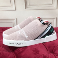 Dolce&Gabbana DG Knit Slip-on Sneakers Pale Pink 2021