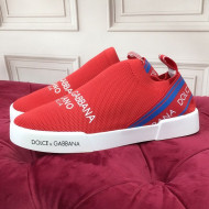 Dolce&Gabbana DG Knit Slip-on Sneakers Red 2021