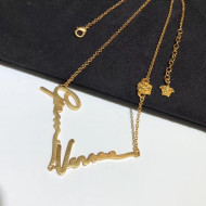 Versace GV signature necklace