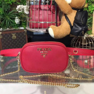 Prada Saffiano Leather Belt bag 1BL007 Red 2018