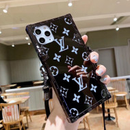 Louis Vuitton Glazed Monogram iPhone Case Black 2021 1105133