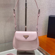 Prada Cleo Brushed Leather Shoulder Bag 1BH188 Pink 2021