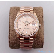 Rolex Datejust Watch 40mm With Crystal Pink Gold 2020 Top Quality 