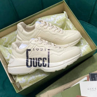 Gucci '1921 Gucci'  Rhyton Leather Sneaker White 2021 01