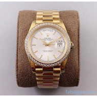 Rolex Datejust Watch 40mm With Crystal Gold/White 2020 Top Quality 