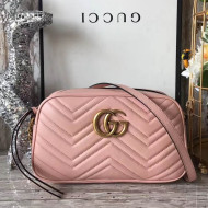 Gucci GG Marmont Matelassé Small Camera Shoulder Bag 447632 Pink