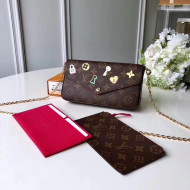 Louis Vuitton Print Monogram Canvas Pochette Felicie M61276 2019