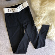 Gucci Logo Band Tights Black/White 2020  