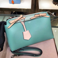 Fendi Regular By The Way Boston Bag In Green/Pink Leather 2018