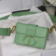 Dior 30 Montaigne Mini Box Shoulder Bag in Mint Green Box Calfskin 2021