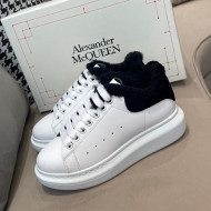 Alexander Mcqueen Calfskin and Shearling Sneakers White/Black 2021 111823