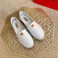 Valentino Roman Stud Espadrilles White 2021