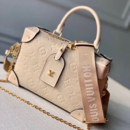 Louis Vuitton Locky BB Square One Top Handel Bag in Monogram Embossed Leather M56319 Cream Beige 2020