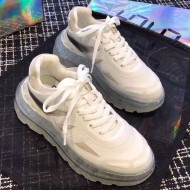 Balenciaga Triple S Sneakers on Clear Sole White 2019(For Women and Men)