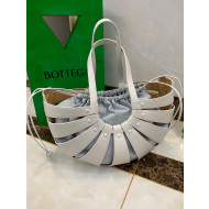 Bottega Veneta Medium The Shell Pouch Cut out Shoulder Bag White 2020