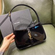 Saint Laurent LE 5 À 7 Hobo Bag in Patent Leather 657228 Gold 2021