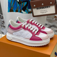 Louis Vuitton Time Out Sneaker in Monogram-embossed Leather White/Pink 2022