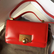 Bottega Veneta Mini Smooth Calfskin BV Classic Ronde Shoulder Bag Red 2019