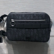 Dior Men's Camera Shoulder Bag in Black Dior Oblique Jacquard 2019