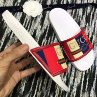 Gucci logo Sylvie Slide Sandal 2018