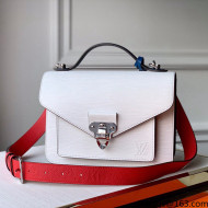 Louis Vuitton Neo Monceau Bag in Epi Leather M55392 White/Red/Blue 2021