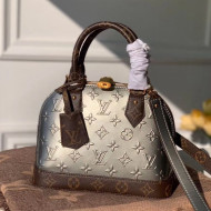 Louis Vuitton Alma BB in Silver Monogram Vernis Leather M90584 2020