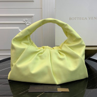 Bottega Veneta Large BV Jodie Leather Hobo Bag Light Yellow 2020