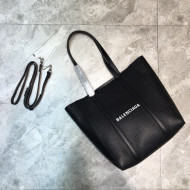 Balenciaga Everyday XS Small Tote Bag in Black Grained Calfskin 2022 