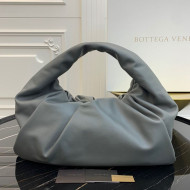 Bottega Veneta Large BV Jodie Leather Hobo Bag Grey 2020