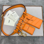 Fendi Multi-accessory Pocket Belt Bag Orange 2019