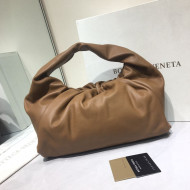 Bottega Veneta Small BV Jodie Leather Hobo Bag Brown 2020