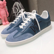 Dior Homme B01 Calfskin Suede Sneakers Blue 2021 03