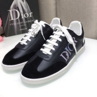 Dior Homme B01 Calfskin Suede Sneakers Black 2021 04