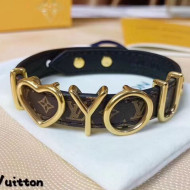 Louis Vuitton Monogram Canvas I LOVE YOU Charm Bracelet 2019