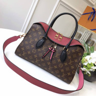 Louis Vuitton Monogram Canvas/Cafskin Tuileries Top Handle Bag M43706 Rose Bruyere 2017