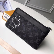 Louis Vuitton Vivienne Mascot Monogram Eclipse Canvas Pochette Apollo PM Bag 2018