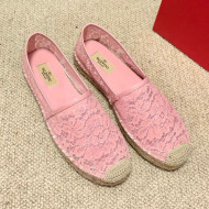 Valentino Lace Espadrilles Pink 2021