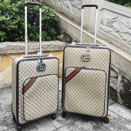 Gucci 360° Wheels GG Web Luggage Suitcase 20/24 inches 2019 08