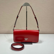 Prada Brushed Leather Prada Femme Bag 1BD323 Red 2022