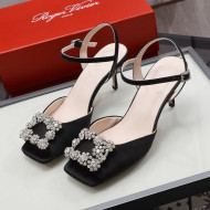 Roger Vivier Glitter Sandals 6.6cm Black 2021