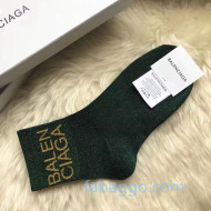 Balenciaga Logo Short Socks Black 03 2020