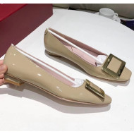 Roger Vivier Belle Vivier Pumps in Patent Leather With 2cm Heel Nude 2020