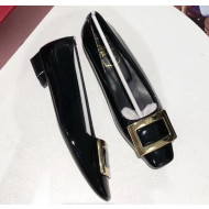 Roger Vivier Belle Vivier Pumps in Patent Leather With 2cm Heel Black 2020