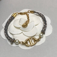 Dior CD Navy Bracelet Grey 2021 100846