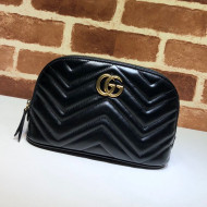 Gucci GG Marmont Large Cosmetic Case 625690 Black 2020